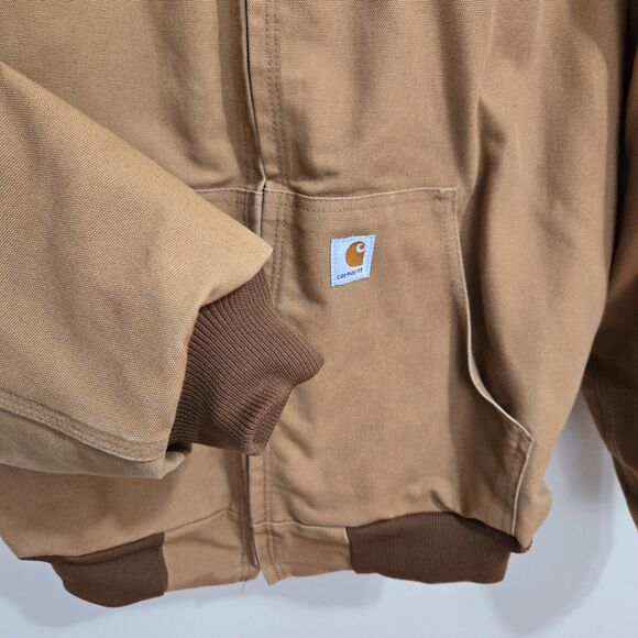 Carhartt Thermal Lined Duck Canvas Active Jacket J131 Large Tall USA Made Union - Picture 10 of 15